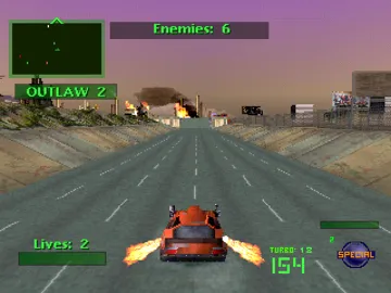 Twisted Metal 2 (US) screen shot game playing